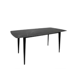 Stół MILANO 160 cm ceramiczny marmur blat antracyt