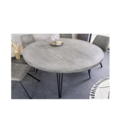 Stół MORENA 120 cm drewno mango szary