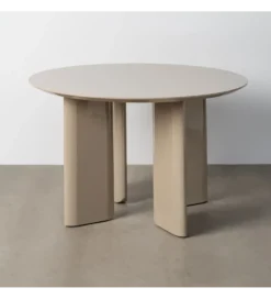 Stół MYKA 120 cm szklany taupe