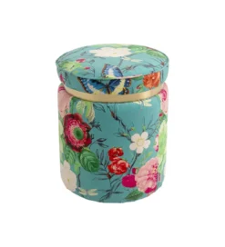Stołek FLOWER 39 cm niebieski