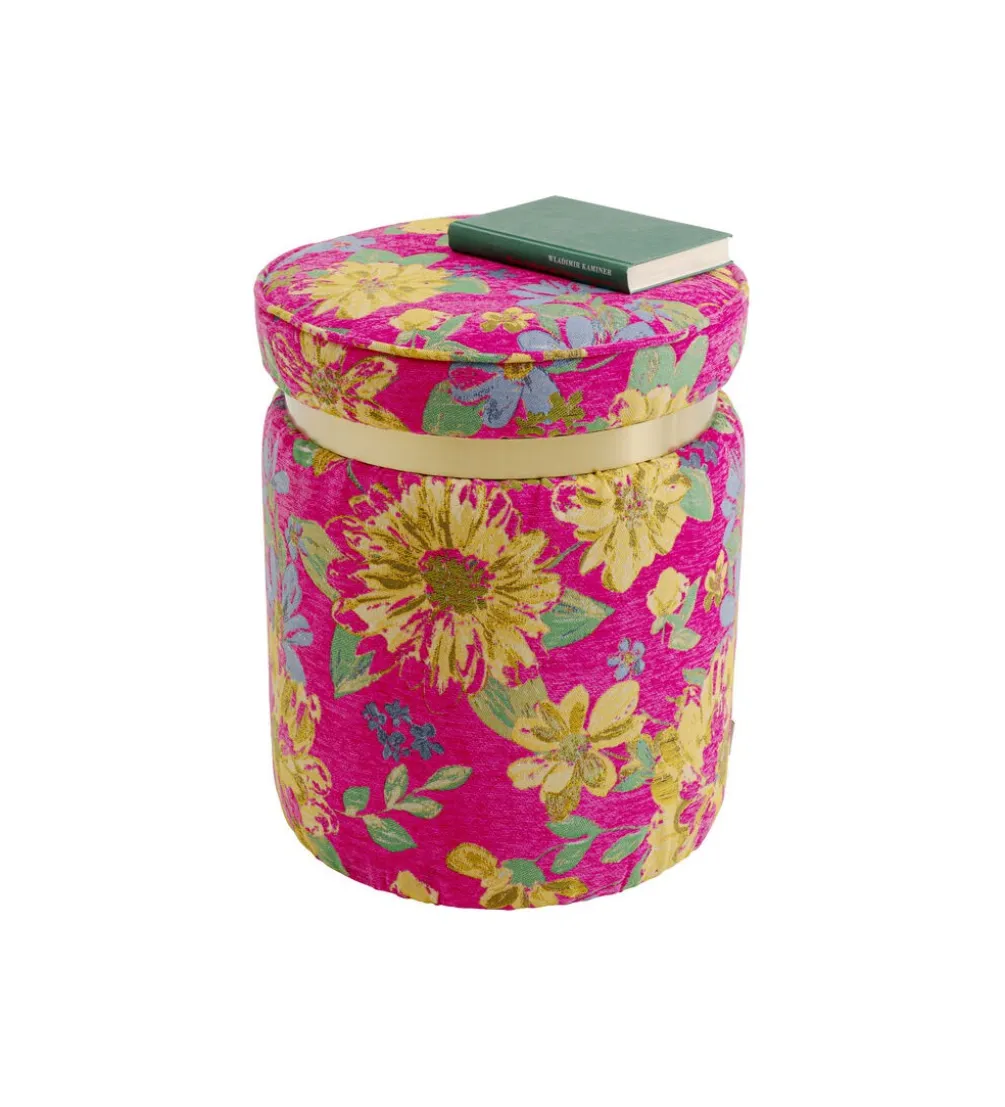 Stołek FLOWER 39 cm różowy