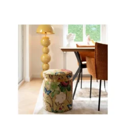 Stołek FLOWER 39 cm żółty