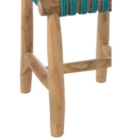 Stołek GASAM 45 cm turkusowy