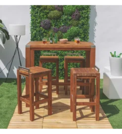 Stołek GRUNTO 80 cm naturalny