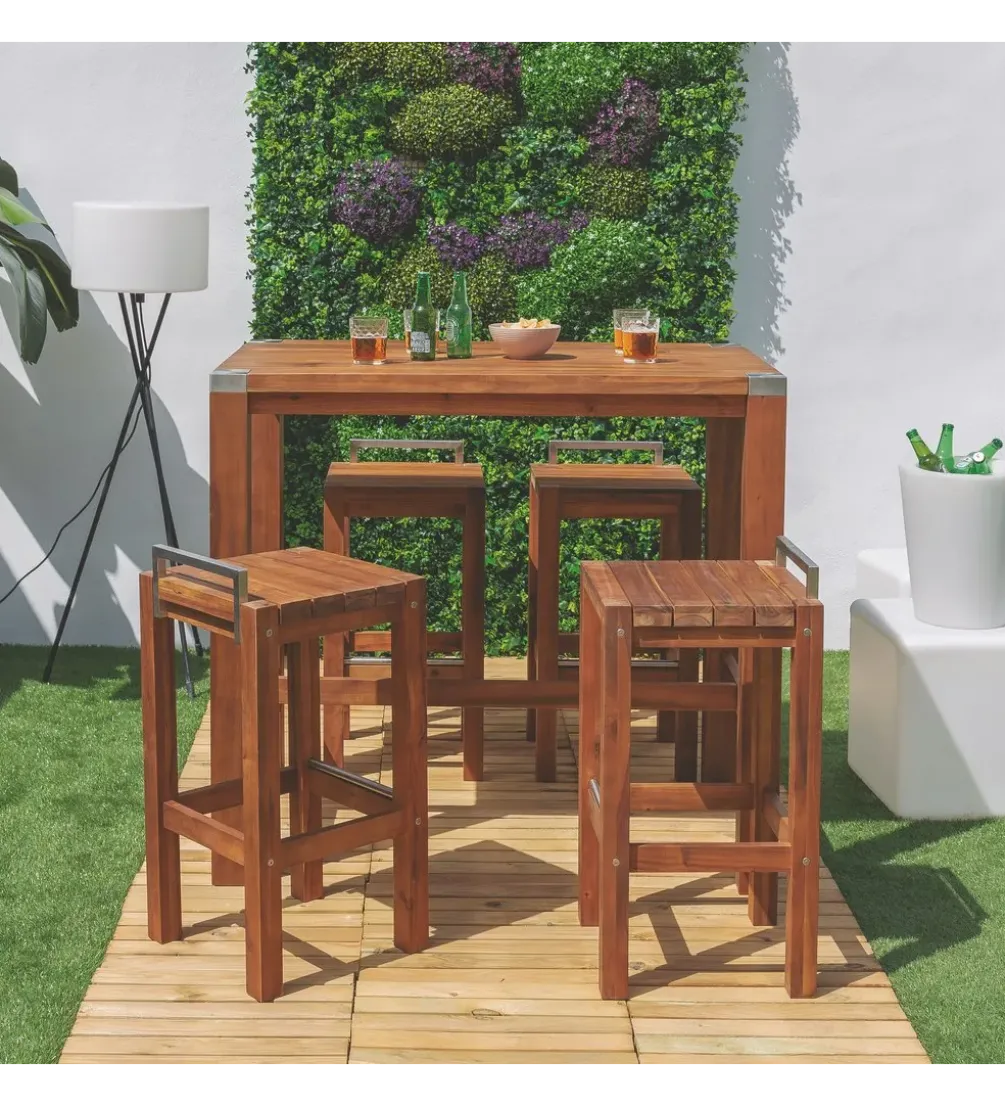 Stołek GRUNTO 80 cm naturalny