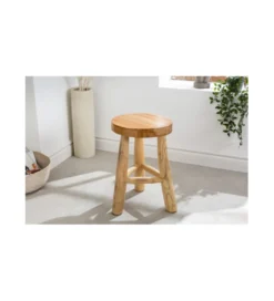Stołek GUERRO 30 cm drewno teak