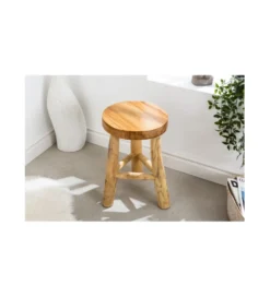 Stołek GUERRO 30 cm drewno teak