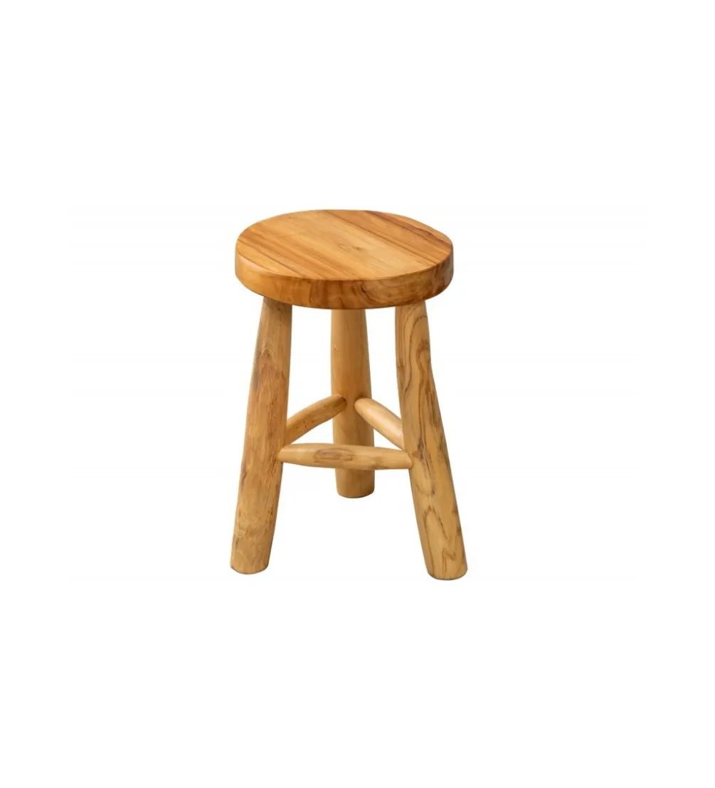 Stołek GUERRO 30 cm drewno teak