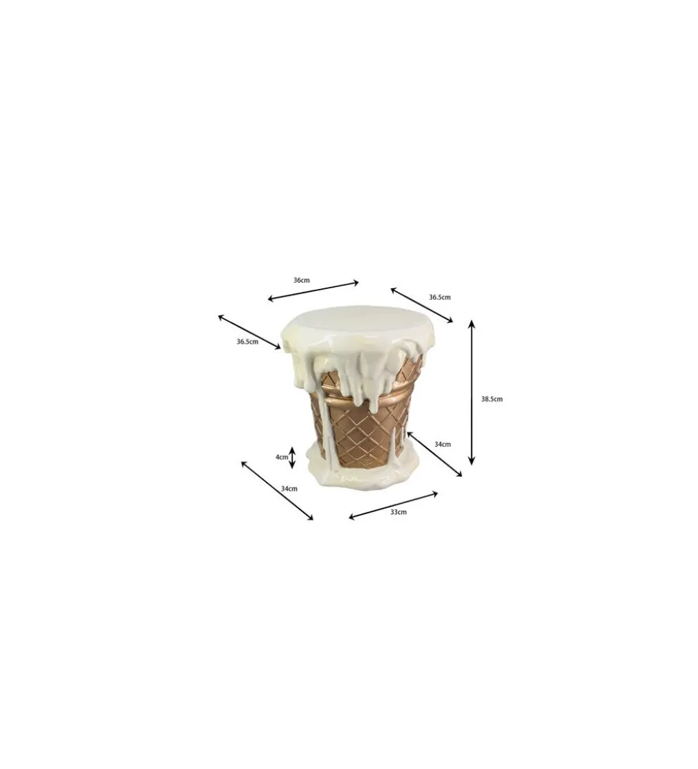 Stołek ICE CREAM VANILLA 37 cm