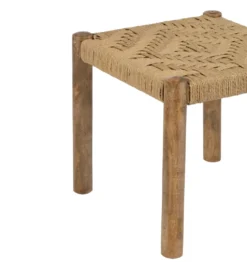 Stołek NEBERNLI 40 cm drewno mango naturalny