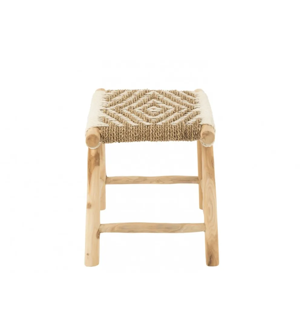 Stołek WAVERLY 60 cm drewno teak