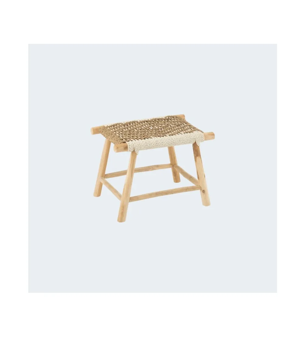 Stołek WAVERLY 60 cm drewno teak