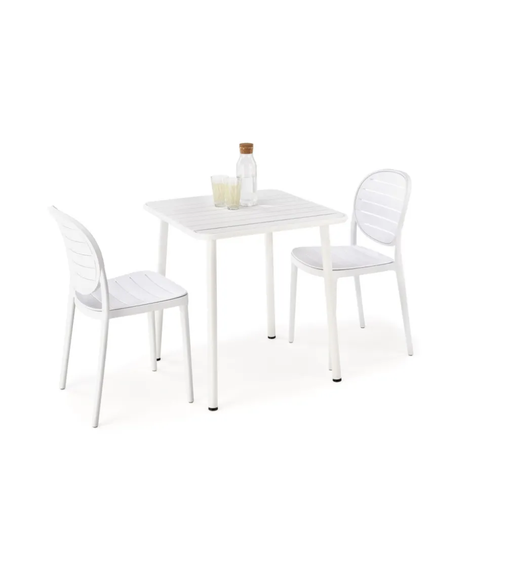 Stół ogrodowy BOSCO 70 cm biały