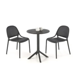 Stół ogrodowy CALVO 72 cm czarny