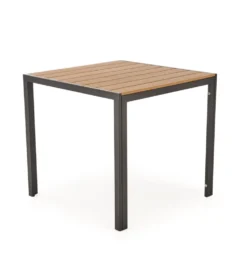 Stół ogrodowy FIERRO 80 cm brązowy czarny