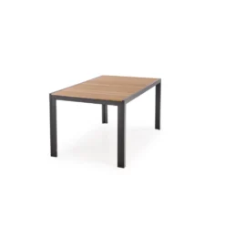 Stół ogrodowy FIERRO 150 cm brązowy czarny