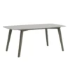 Stół ogrodowy MARIN 180 cm szary beżowy porcelanowy blat