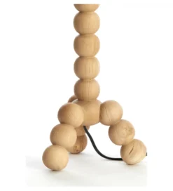 Stojak do lampki nocnej VEGLIO 40 cm drewno mango naturalny