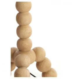 Stojak do lampki nocnej VEGLIO 40 cm drewno mango naturalny