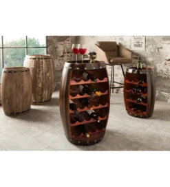 Stojak na wino Chateau 80 cm drewno jodła