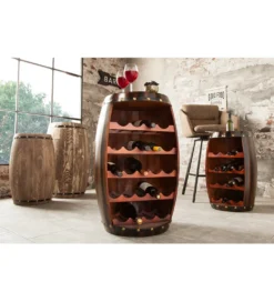 Stojak na wino Chateau 80 cm drewno jodła