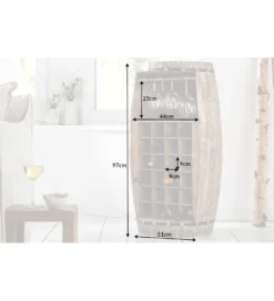 Stojak na wino Chateau 97 cm drewno jodła