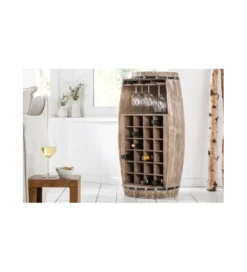 Stojak na wino Chateau 97 cm drewno jodła