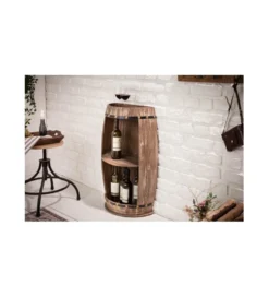 Stojak na wino Chateau 79 cm drewno jodła