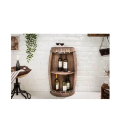 Stojak na wino Chateau 79 cm drewno jodła