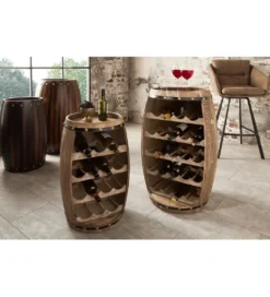 Stojak na wino Chateau 80 cm drewno jodła