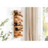 Stojak na wino MAKASSAR 80 cm na 5 butelek drewno teak