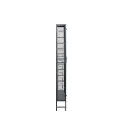 Stojak na wino PORTO 75 x 180 cm czarna