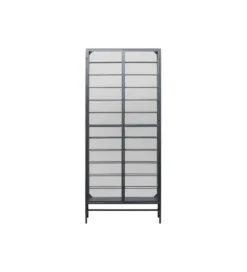 Stojak na wino PORTO 75 x 180 cm czarna