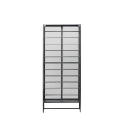 Stojak na wino PORTO 75 x 180 cm czarna