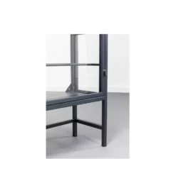 Stojak na wino PORTO 75 x 180 cm czarna