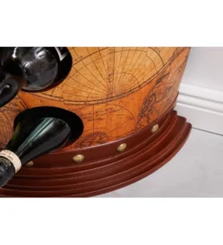 Stojak na wino GLOBE 75 cm drewno sosna