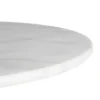 Stół okrągły AUESON 60 cm czarny blat w optyce marmuru