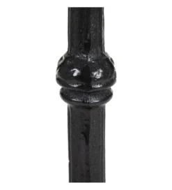 Stół okrągły AUESON 60 cm czarny blat w optyce marmuru