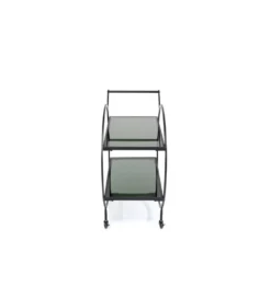 Stolik na kółkach LOFT 74 cm czarny
