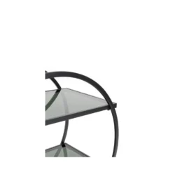Stolik na kółkach LOFT 74 cm czarny
