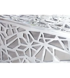 Stolik Abstract DELICADO Zestaw 2 Srebrny