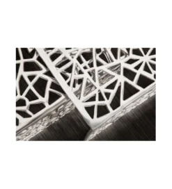 Stolik Abstract DELICADO Zestaw 2 Srebrny