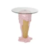Stolik bistro ICE CREAM 60 cm różowy