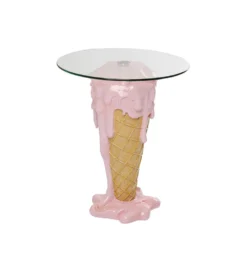Stolik bistro ICE CREAM 60 cm różowy