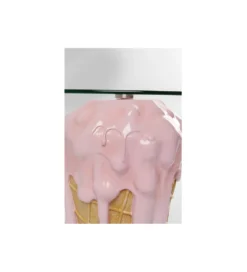Stolik bistro ICE CREAM 60 cm różowy