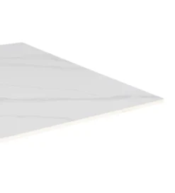 Stolik bistro SINTERED 80 cm efekt marmuru biały