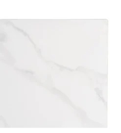 Stolik bistro SINTERED 80 cm efekt marmuru biały