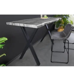 Stolik bistro WILD 120 cm drewno dębu szary