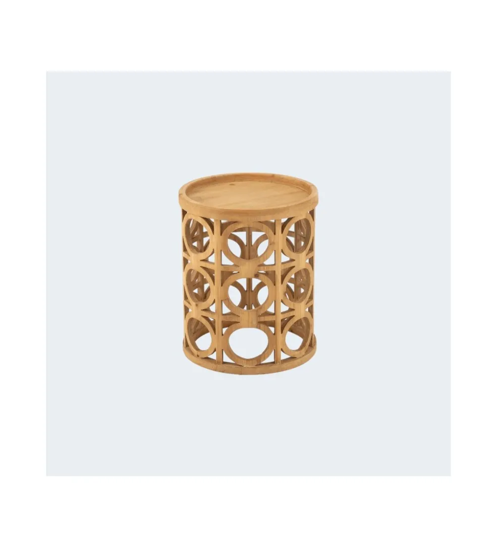 Stolik CARVI 40 cm drewno jodła naturalny