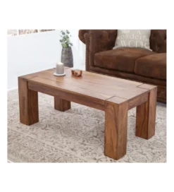 Stolik FINICE Makassar 100 cm drewno sheesham